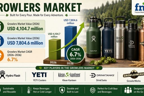 Growlers Market Strategic Developments and Growth Forecast 2036