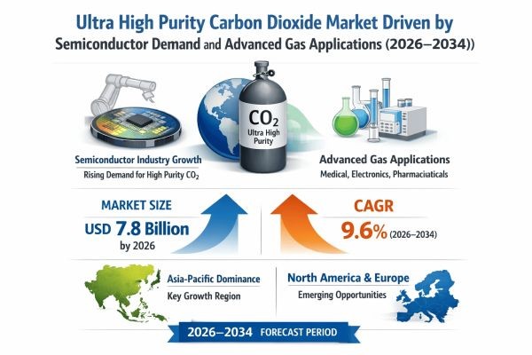 Ultra High Purity Carbon Dioxide Market Driven by Semiconductor Demand and Advanced Gas Applications (2026–2034)
