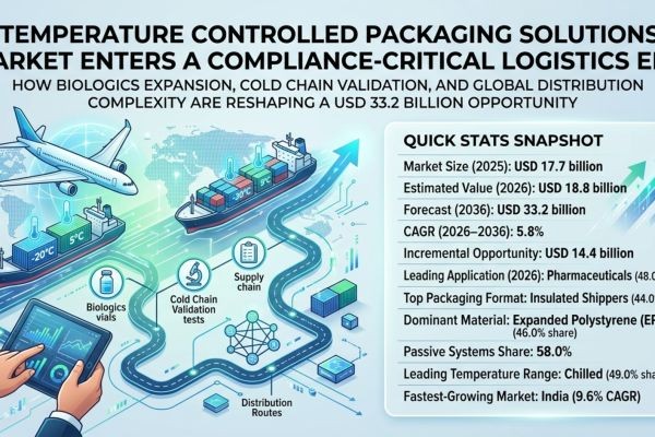 Temperature Controlled Packaging Solutions Market Enters a Compliance-Critical Logistics Era