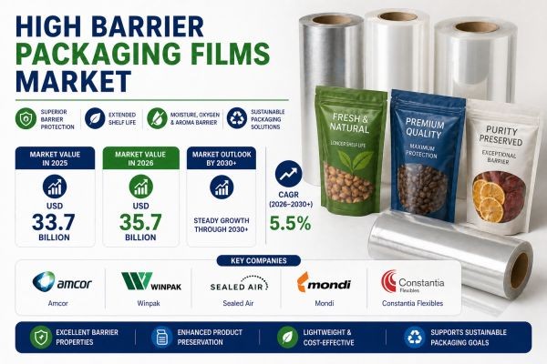 High Barrier Packaging Films Market to Witness Strong Growth by 2036 | Backed by Need for Product Protection and Freshness