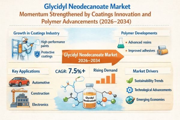 Glycidyl Neodecanoate Market Momentum Strengthened by Coatings Innovation and Polymer Advancements (2026–2034)
