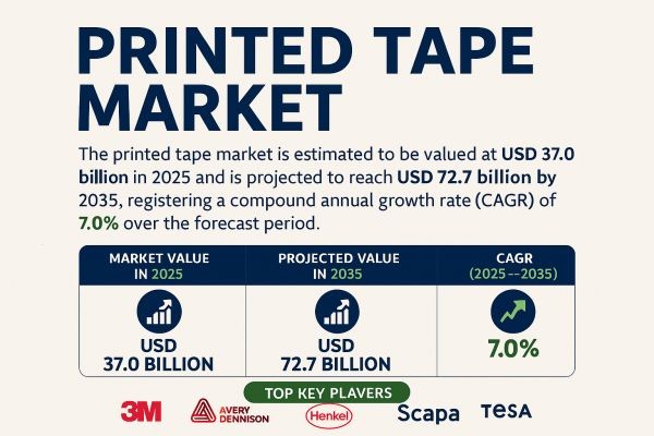 Printed Tape Market to Witness Strong Growth by 2035 | Backed by Branding and Product Differentiation Trends