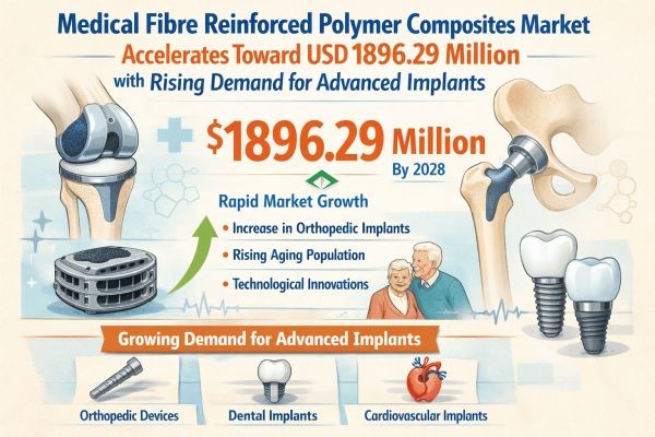 Medical Fibre Reinforced Polymer Composites Market Accelerates Toward USD 1896.29 Million with Rising Demand for Advanced Implants
