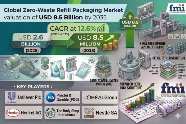 Zero-Waste Refill Packaging Market Analysis - Size, Share, and Forecast Outlook 2025 to 2035 | FMI