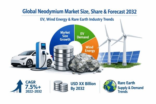 Global Neodymium Market Size, Share & Forecast 2032 | EV, Wind Energy & Rare Earth Industry Trends