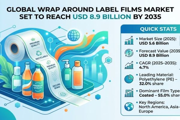 Global Wrap Around Label Films Market Set to Reach USD 8.9 Billion by 2035