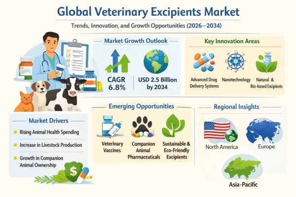 Global Veterinary Excipients Market Trends, Innovation, and Growth Opportunities (2026–2034)