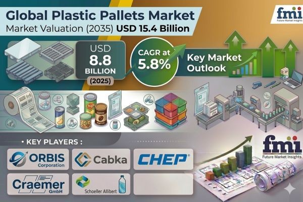 Plastic Pallets Market Forecast 2035: Global Market to Reach USD 15.4 Billion by 2035