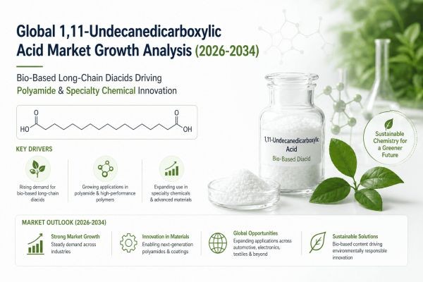 Global 1,11-Undecanedicarboxylic Acid Market Growth Analysis (2026-2034) | Bio-Based Long-Chain Diacids Driving Polyamide & Specialty Chemical Innovat..