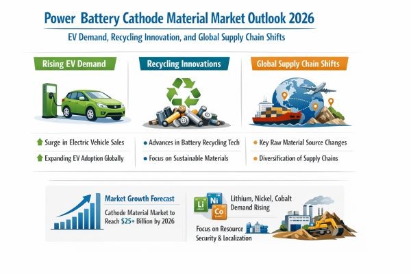 Power Battery Cathode Material Market Outlook 2026: EV Demand, Recycling Innovation, and Global Supply Chain Shifts