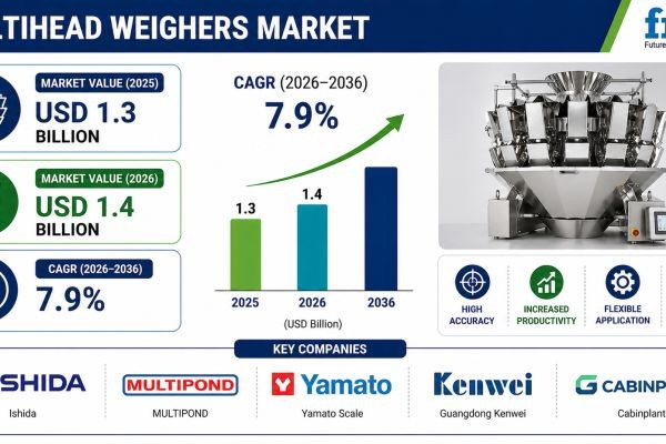 Multihead Weighers Market to Witness Strong Growth by 2036 | Backed by Demand for High-Speed Packaging Equipment