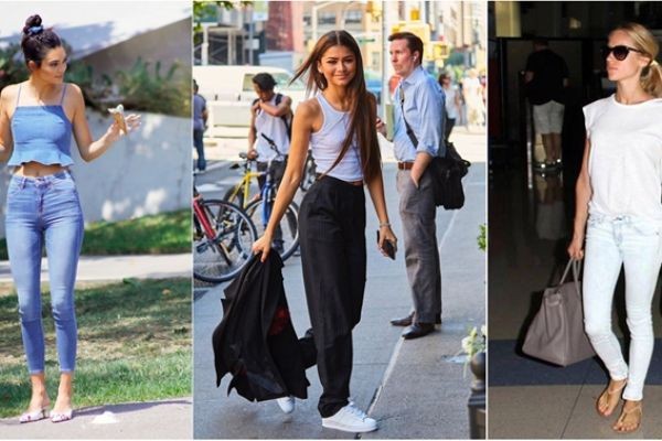 this time forgoing Golden Goose her usually black for