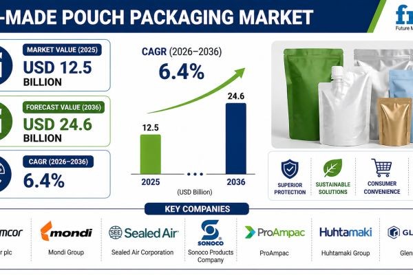 Pre-made Pouch Packaging Market to Witness Strong Growth by 2036 | Backed by Shelf Appeal and Branding Advantages