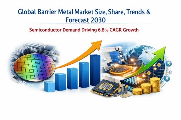 Global Barrier Metal Market Size, Share, Trends & Forecast 2030 | Semiconductor Demand Driving 6.8% CAGR Growth