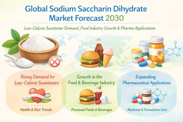 Global Sodium Saccharin Dihydrate Market Forecast 2030: Low-Calorie Sweetener Demand, Food Industry Growth & Pharma Applications