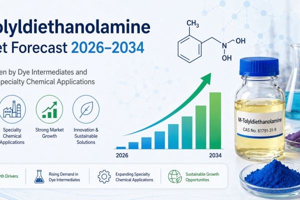 M-Tolyldiethanolamine Market Forecast 2026–2034: Growth Driven by Dye Intermediates and Expanding Specialty Chemical Applications