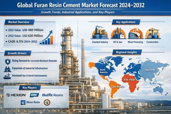 Global Furan Resin Cement Market Forecast 2024–2032 | Growth Trends, Industrial Applications, and Key Players