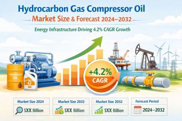 Hydrocarbon Gas Compressor Oil Market Size & Forecast 2024–2032 | Energy Infrastructure Driving 4.2% CAGR Growth