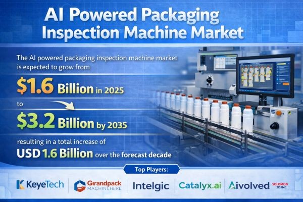 Global AI-Powered Packaging Inspection Machine Market to Expand at 7.2% CAGR Through 2035
