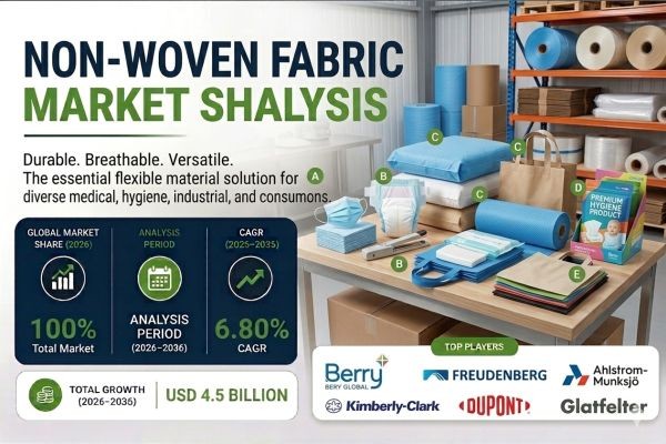 Non-Woven Fabric Market to Witness Strong Growth by 2035 | Backed by Increasing Medical Textile Usage