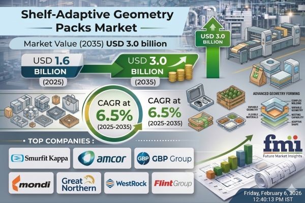 Shelf-Adaptive Geometry Packs Market Expansion to Reach USD 3.0 Billion by 2035