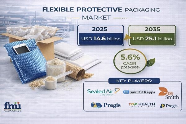Flexible Protective Packaging Market to Reach USD 25.1 Billion by 2035 at 5.6% CAGR