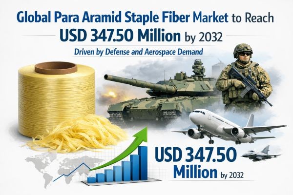 Global Para Aramid Staple Fiber Market to Reach USD 347.50 Million by 2032 Driven by Defense and Aerospace Demand