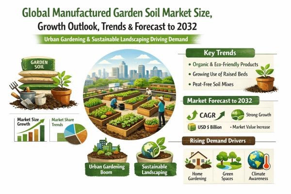 Global Manufactured Garden Soil Market Size, Growth Outlook, Trends & Forecast to 2032 | Urban Gardening & Sustainable Landscaping Driving Demand