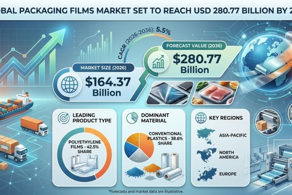 Global Packaging Films Market Set to Reach USD 280.77 Billion by 2036