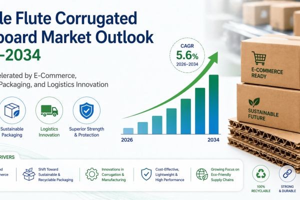 Double Flute Corrugated Cardboard Market Outlook 2026–2034: Growth Accelerated by E-Commerce, Sustainable Packaging, and Logistics Innovation