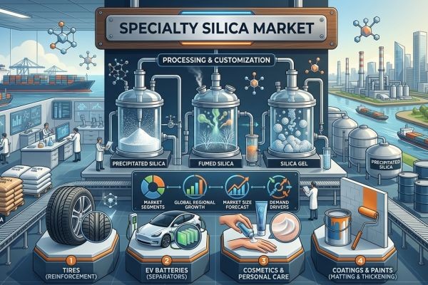 Specialty Silica Market Advances with East Asia Lead, Evonik, Solvay, Cabot Driving High-Performance Demand