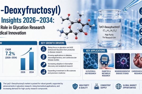 Lys(1-Deoxyfructosyl) Market Insights 2026–2034: Expanding Role in Glycation Research and Biomedical Innovation