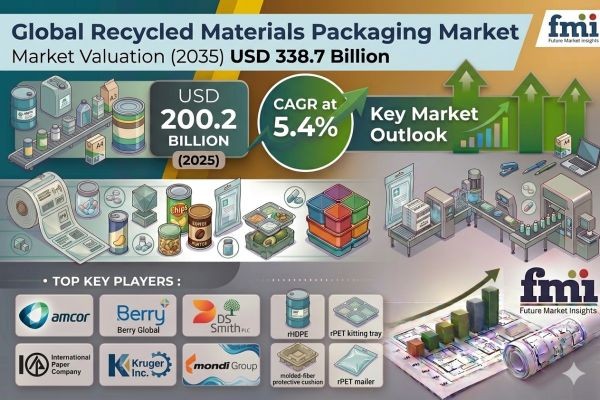Recycled Materials Packaging Market Forecast 2035: USD 338.7 Billion Opportunity at 5.4% CAGR
