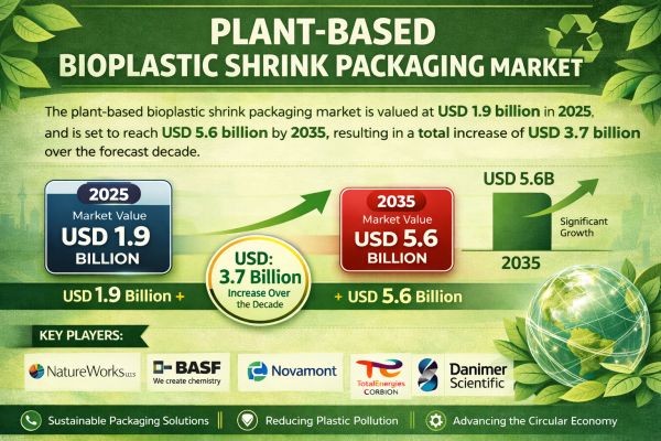 Plant-Based Bioplastic Shrink Packaging Market: Global Market to Reach USD 5.6 Billion by 2035 | FMI