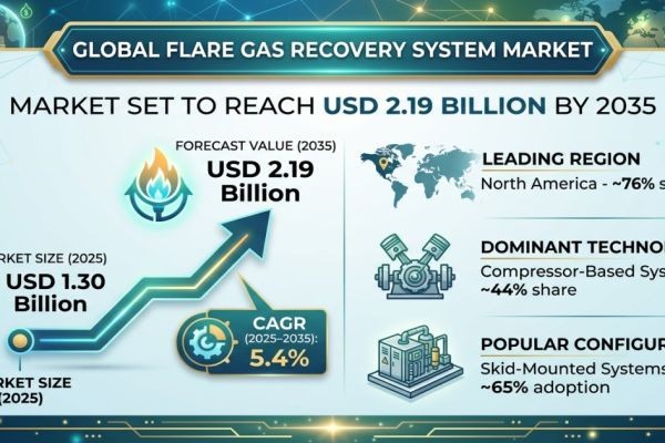 Global Flare Gas Recovery System Market Set to Reach USD 2.19 Billion by 2035