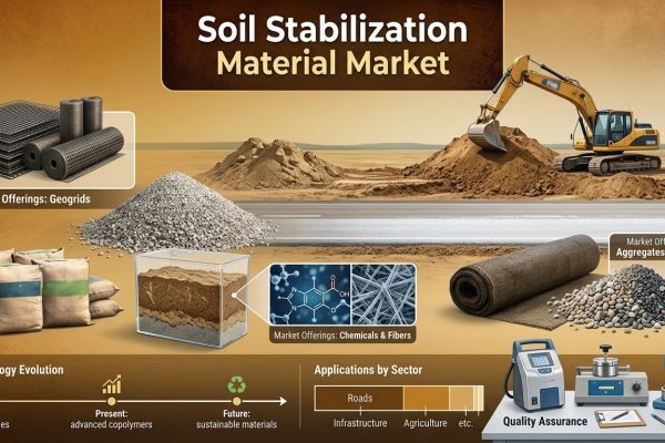 Soil Stabilization Material Market to Hit USD 45.4B by 2035, Asia-Pacific Leads with BASF, GRT, Tensar Driving Growth