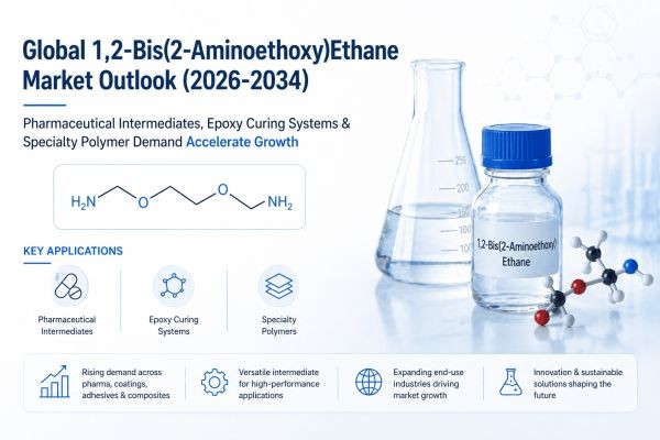 Global 1,2-Bis(2-Aminoethoxy)Ethane Market Outlook (2026-2034) | Pharmaceutical Intermediates, Epoxy Curing Systems & Specialty Polymer Demand Acceler..