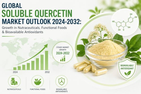 Global Soluble Quercetin Market Outlook 2024-2032: Growth in Nutraceuticals, Functional Foods & Bioavailable Antioxidants