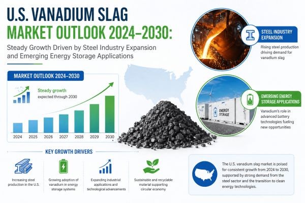 U.S. Vanadium Slag Market Outlook 2024–2030: Steady Growth Driven by Steel Industry Expansion and Emerging Energy Storage Applications