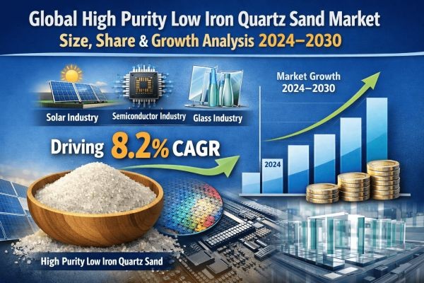 Global High Purity Low Iron Quartz Sand Market Size, Share & Growth Analysis 2024–2030 | Solar, Semiconductor & Glass Industry Demand Driving 8.2% CAG..