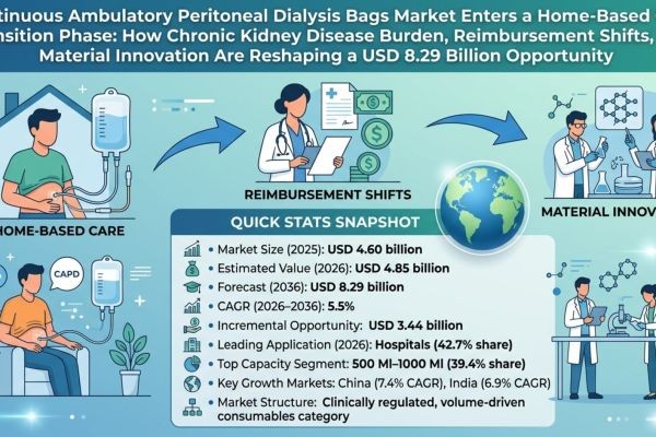 Continuous Ambulatory Peritoneal Dialysis Bags Market Enters a Home-Based Care Transition Phase