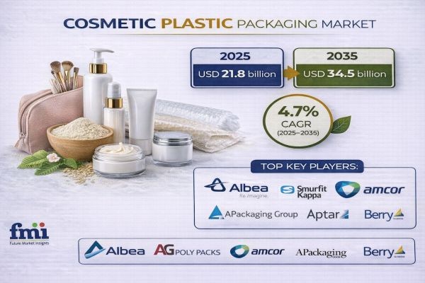 Cosmetic Plastic Packaging Market Forecast 2026-2036: Global Market to Reach USD 34.5 Billion by 2035