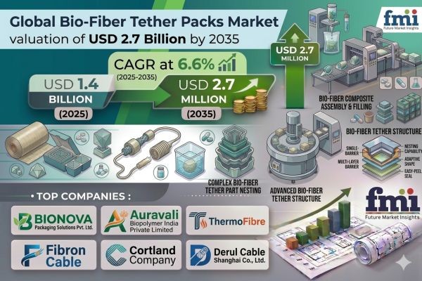 Bio-Fiber Tether Packs Market to Register Robust Growth Through 2035, Fueled by Sustainability Goals Across FMCG and Beverage Industries