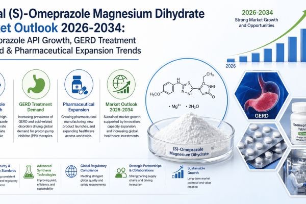 Global (S)-Omeprazole Magnesium Dihydrate Market Outlook 2026-2034: Esomeprazole API Growth, GERD Treatment Demand & Pharmaceutical Expansion Trends