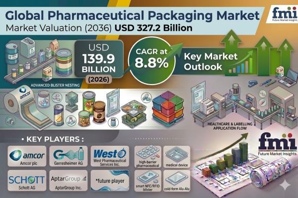 Pharmaceutical Packaging Market Forecast 2036: USD 327.2 Billion Opportunity at 8.8% CAGR