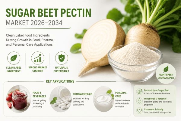 Sugar Beet Pectin Market 2026–2034: Clean Label Food Ingredients Driving Growth in Food, Pharma, and Personal Care Applications