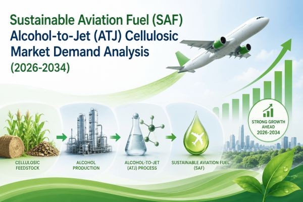 Sustainable Aviation Fuel (SAF) Alcohol-to-Jet (ATJ) Cellulosic Market Demand Analysis (2026-2034)