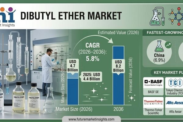 Dibutyl Ether Market Forecast 2026–2036: Industrial Solvent Demand and Pharmaceutical Expansion