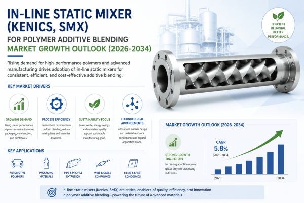 In-Line Static Mixer (Kenics, SMX) for Polymer Additive Blending Market Growth Outlook (2026-2034)