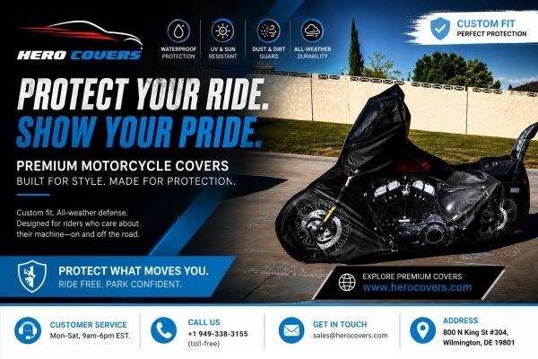 Premium Custom Motorcycle Covers: Protect Your Ride with Style and Confidence